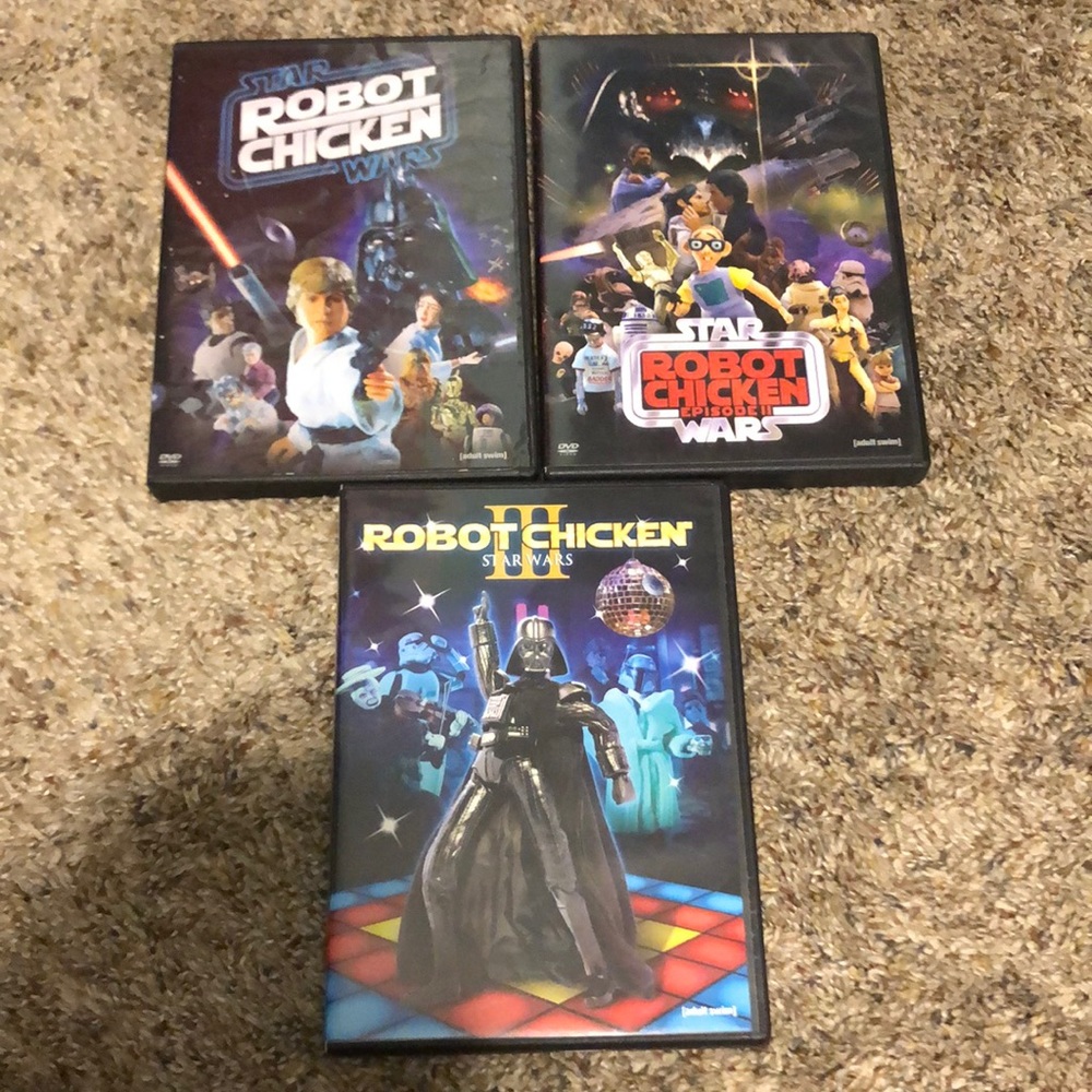Robot Chicken Star War 1, 2, and 3 DVDs